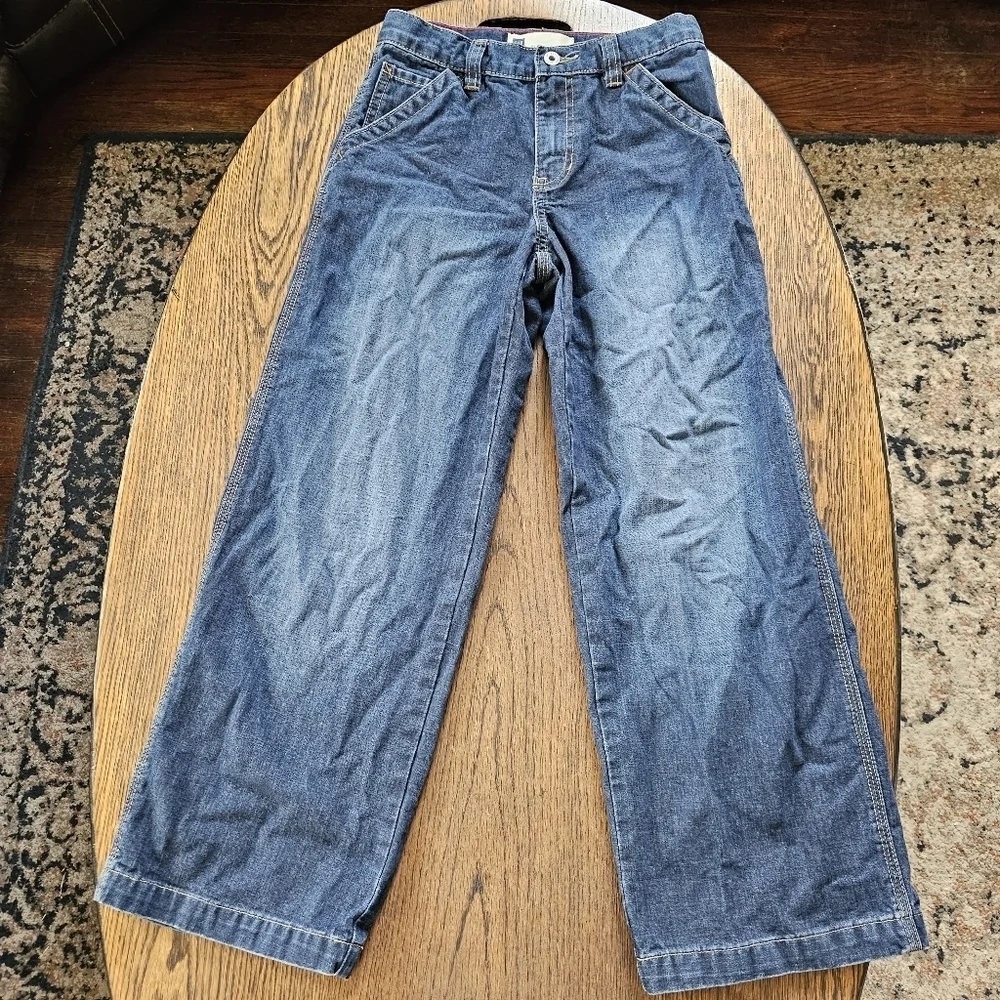 Gap Super Loose Dark Wash Straight Cut Jeans Size Boy's 10